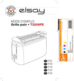 Notice ELSAY T3206FE Torradeira