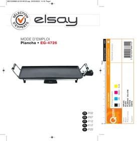 Notice ELSAY EG-4726 Plancha