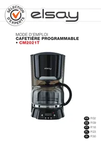 ELSAY 12 tasses - CM2021T - Cafetière programmable