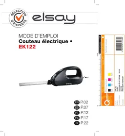 ELSAY EK122 - Couteau électrique