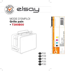 Notice ELSAY T390B00 Torradeira