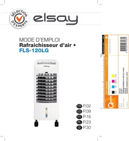 Notice ELSAY FLS-120LG Ventilator