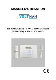 Notice VOLTMAN DIO020500 Alarme et sécurité