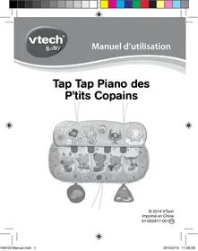Tap tap piano des p'tits copains - piano interactif VTECH