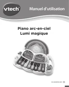 VTECH Piano arc en ciel Lumi magique - piano pour bébé - Jouet électronique musical