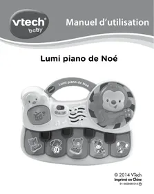 VTECH Lumi piano de Noé - piano lumineux - Jouet musical pour enfant