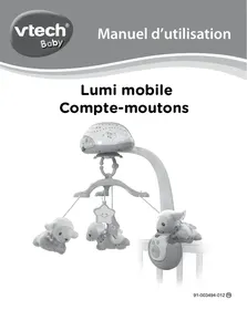 VTECH Lumi mobile Compte-moutons bleu - mobile pour bébé - Mobile musical bébé