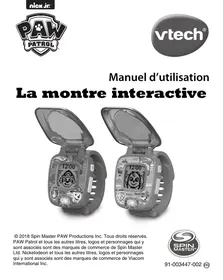 VTECH Pat' Patrouille- La montre-jeu interactive de Chase - Montre connectée