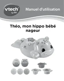VTECH Théo, Mon hippo bébé nageur - Jouet d'éveil