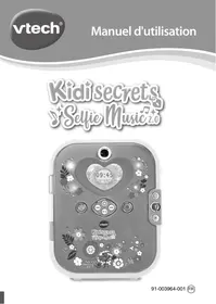 KidiSecrets Selfie Music 2.0 noir VTECH