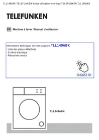 TELEFUNKEN TLL149ABK - Lave linge top
