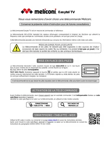 MELICONI EASYTEL 1 1 TV - Télécommande