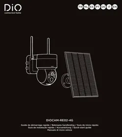 Notice CHACON DIOCAM-RE02-4G MOTORISéE 2K AVEC PANNEAU SOLAIRE Telecamera di sorveglianza