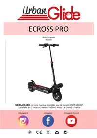 Notice URBAN GLIDE ECROSS PRO PO3293 Elektrische step