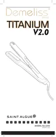 Notice Demeliss TITANIUM V2.0 L SA-2202 Lisseurs de cheveux