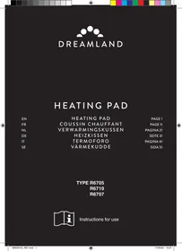 Notice Dreamland R6705, R6719, R6707 Coussin chauffant
