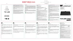 Notice G-LAB K-BOARD CADMIUM Plateau pour ordinateur