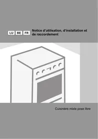 Notice SIDEX KSXT 6436 EX Cuisiniere mixte