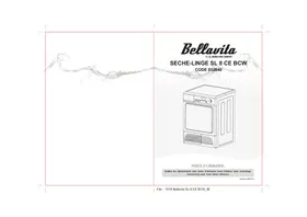 BELLAVITA SL 8 CE BCW - Sèche-linge