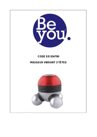 BE YOU MV1 VIBRANT 3 têtes BA1056 - Masseur