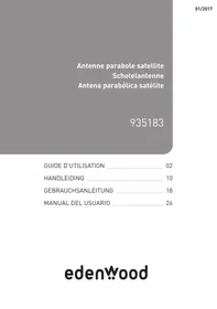 EDENWOOD PARABOLE ACIER TÊTE DIAM 65CM - Parabole