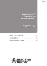 Notice ELECTRO DEPOT N°2 - 935397 L14 TV muurbeugel