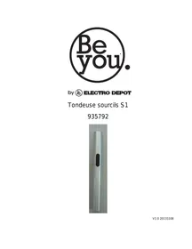 Notice BE YOU S1 Tondeuse sourcils