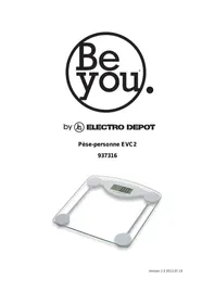 Notice BE YOU ECV2 Pèse-personne
