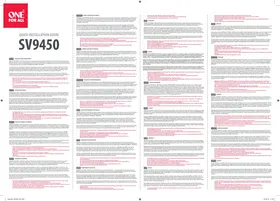 Notice ONE FOR ALL SV9450 Antenne extérieure