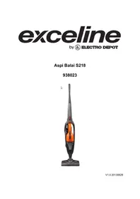 EXCELINE S218 - Aspirateur balai