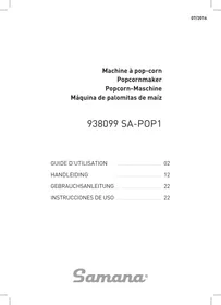 Notice SAMANA SA-POP1 Maquina de palomitas