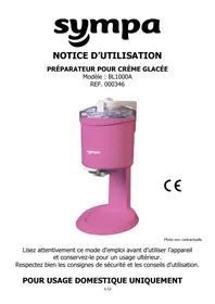 Notice SYMPA 346 Sorbetière
