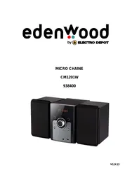 EDENWOOD MC10BT - Mini chaîne hi-fi