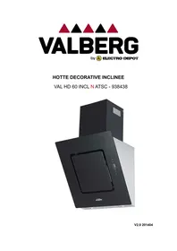 VALBERG VAL HD 60 INCL N ATSC - Hotte