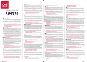 Notice ONE FOR ALL SV9335 Antenne intérieure