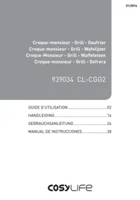 COSYLIFE CL-CGG2 - Wafelijzer