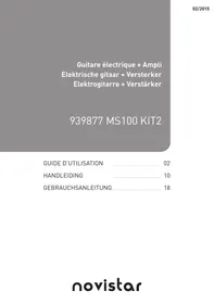 Notice NOVISTAR GUITARE éLéCTRIQUE + AMPLI Muziekinstrumenten