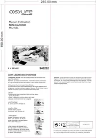 COSYLIFE USTENSILES 3 lames interchangeables -B - Ustensiles de cuisine