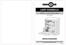 HIGH ONE HIG 12C49 FGC - Lave-vaisselle