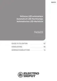 Notice ELECTRO DEPOT VEILLEUSE LED AUTOMATIQUE 940603 Nachtlicht