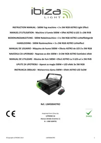 Notice BOOST LSM500 ASTRO Machine à fumée