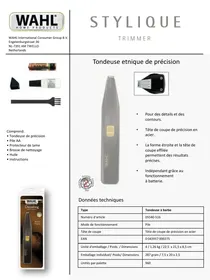 Notice WAHL 05540-516 Tondeuse
