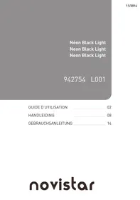 Notice NOVISTAR BLACK LIGHT L001 Jeu de lumières