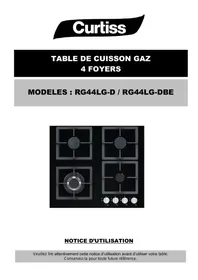 Notice CURTISS RG44LG-D TABLE GAZ
