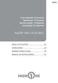 HIGH ONE HIG 12C49 BSC - Lave-vaisselle