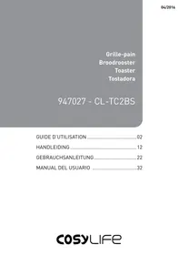 Notice COSYLIFE CL-TC2BS Toaster