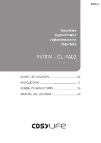 Notice COSYLIFE CL-YA02 Joghurtbereiter