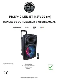 Notice MYDEEJAY PICKY12 BT Enceinte amplifiée