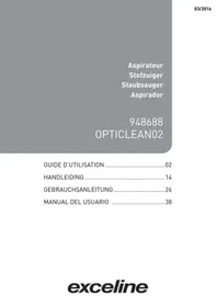 EXCELINE OPTICLEAN02 - Aspirateur sans sac