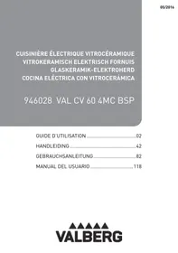 VALBERG CV 60 4MC W SIP - Cuisiniere vitrocéramique
